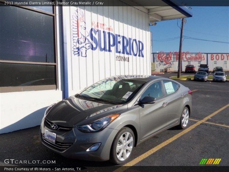 Harbor Gray Metallic / Gray 2013 Hyundai Elantra Limited