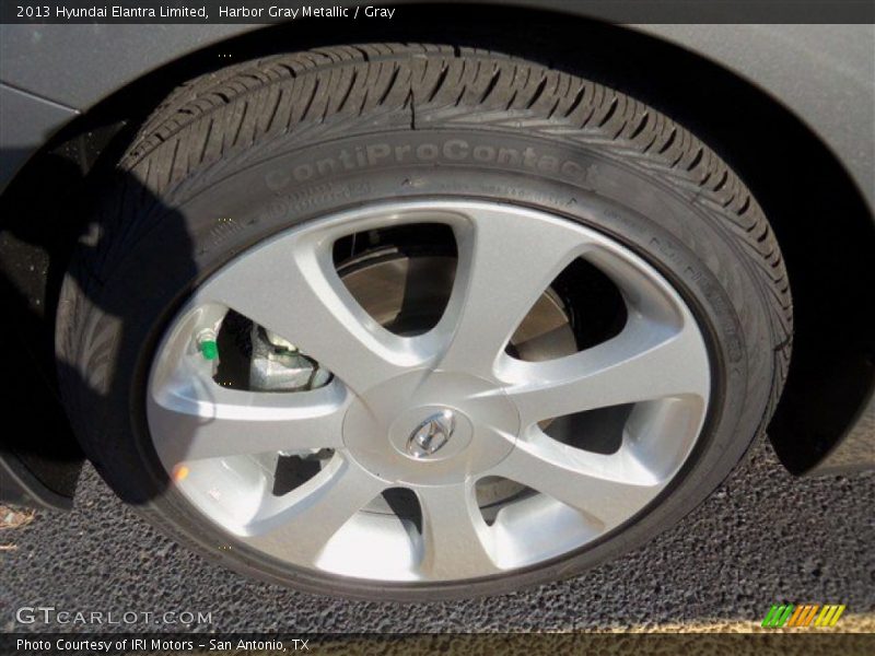 Harbor Gray Metallic / Gray 2013 Hyundai Elantra Limited