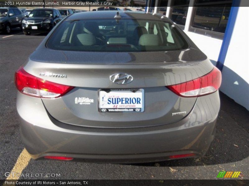 Harbor Gray Metallic / Gray 2013 Hyundai Elantra Limited