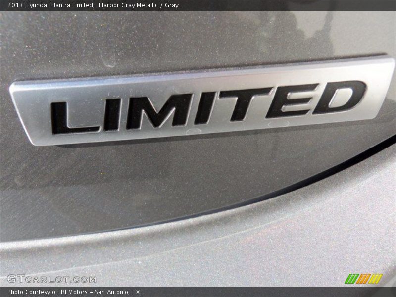 Harbor Gray Metallic / Gray 2013 Hyundai Elantra Limited