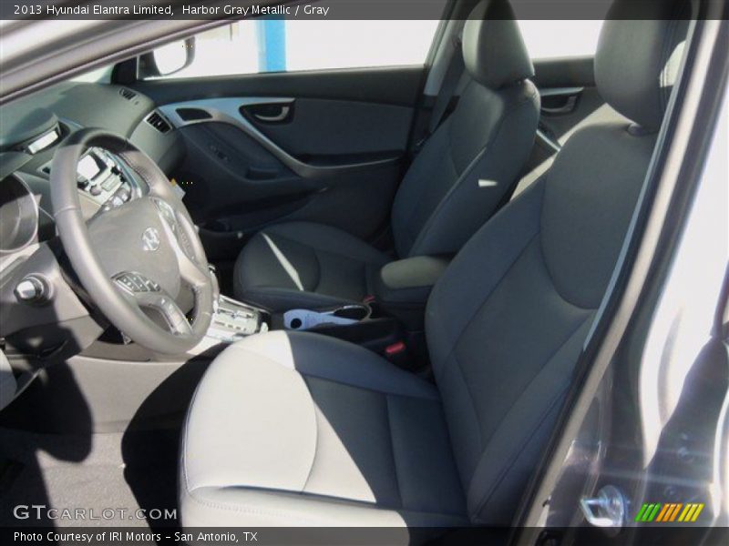 Harbor Gray Metallic / Gray 2013 Hyundai Elantra Limited