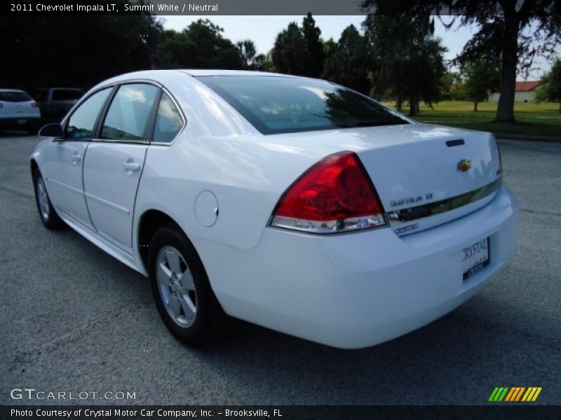 Summit White / Neutral 2011 Chevrolet Impala LT