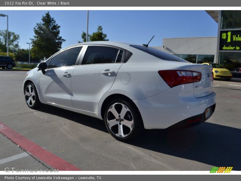 Clear White / Black 2012 Kia Rio EX
