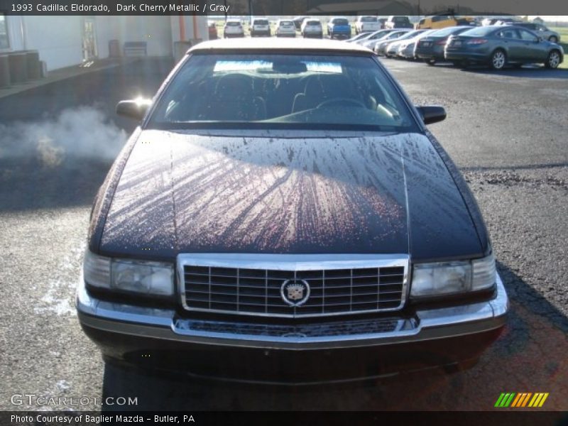 Dark Cherry Metallic / Gray 1993 Cadillac Eldorado