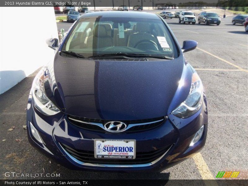 Indigo Night / Beige 2013 Hyundai Elantra GLS