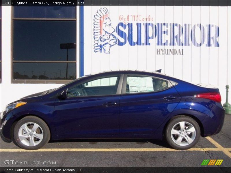 Indigo Night / Beige 2013 Hyundai Elantra GLS