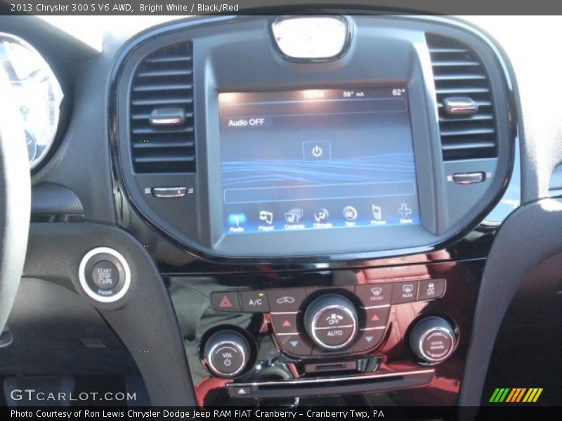 Bright White / Black/Red 2013 Chrysler 300 S V6 AWD