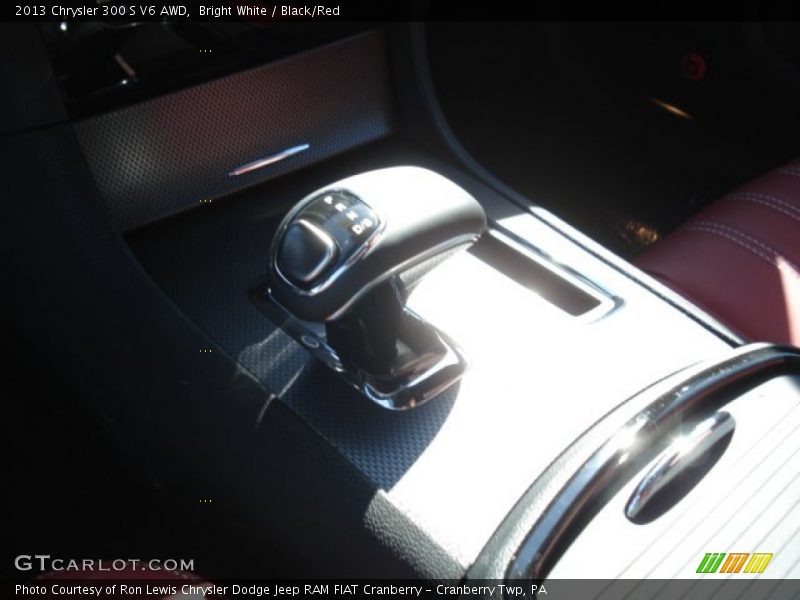 Bright White / Black/Red 2013 Chrysler 300 S V6 AWD