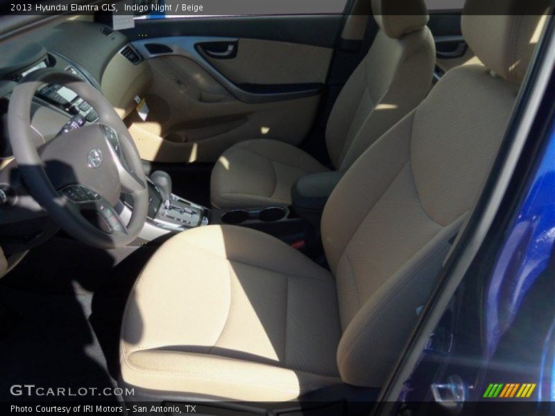Indigo Night / Beige 2013 Hyundai Elantra GLS