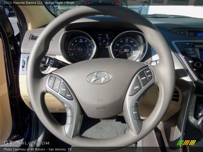 Indigo Night / Beige 2013 Hyundai Elantra GLS