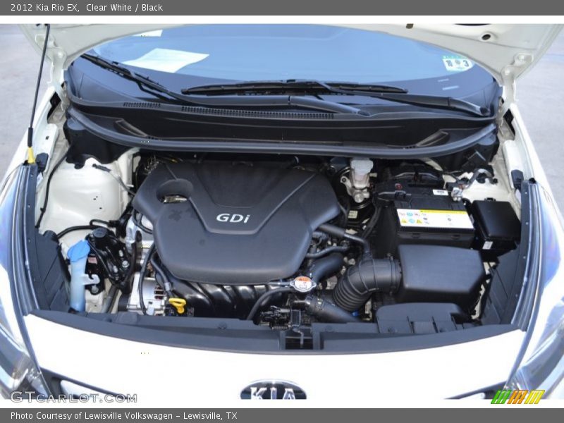  2012 Rio EX Engine - 1.6 Liter GDi DOHC 16-Valve CVVT 4 Cylinder