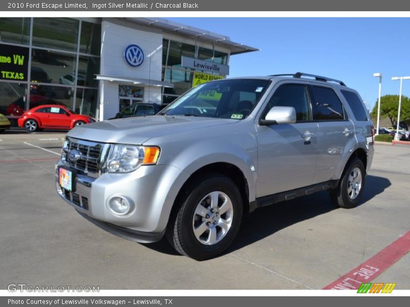 Ingot Silver Metallic / Charcoal Black 2010 Ford Escape Limited