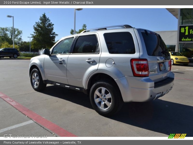 Ingot Silver Metallic / Charcoal Black 2010 Ford Escape Limited