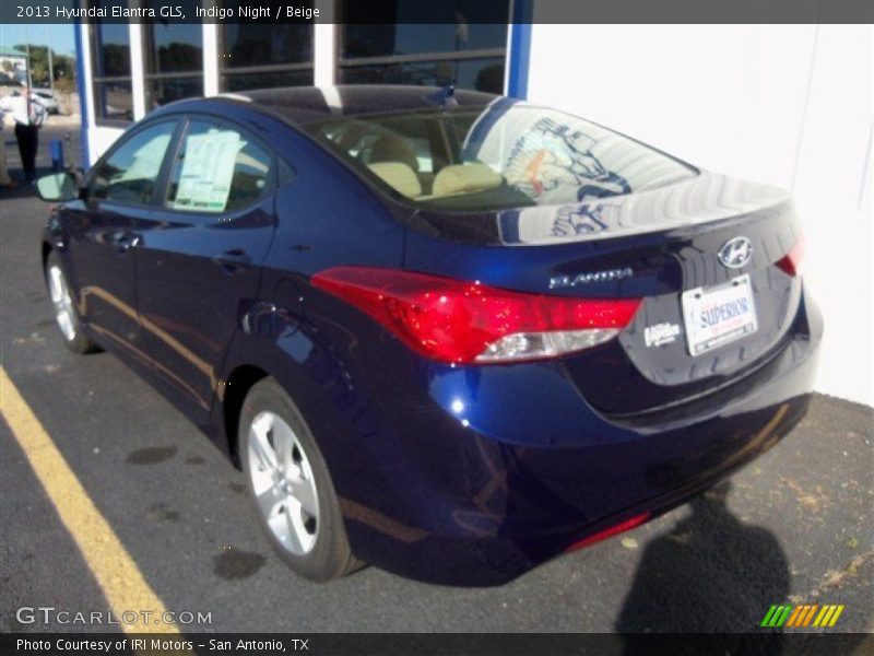 Indigo Night / Beige 2013 Hyundai Elantra GLS