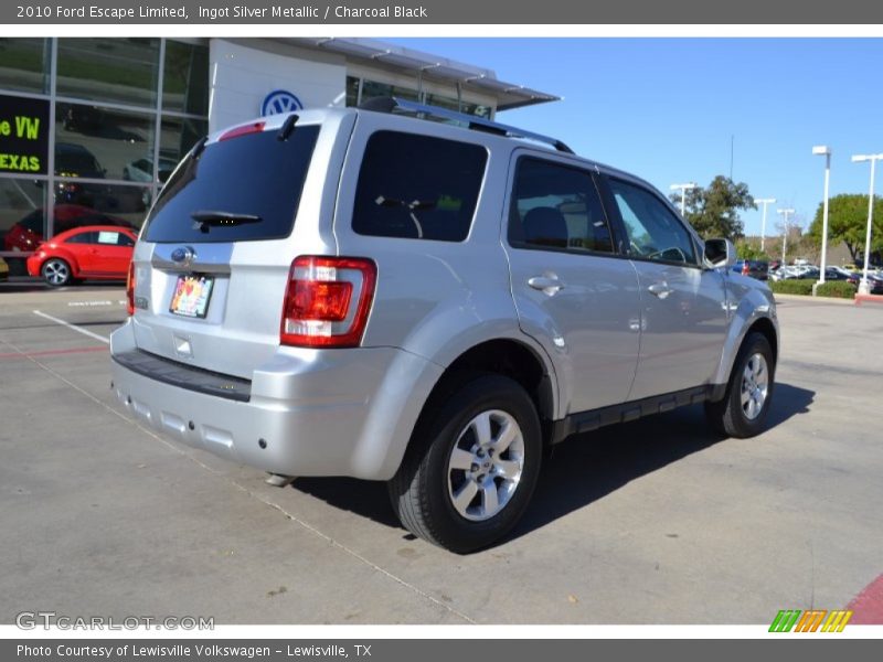 Ingot Silver Metallic / Charcoal Black 2010 Ford Escape Limited
