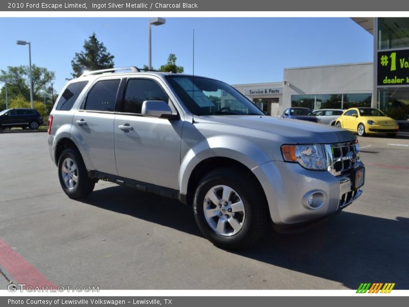 Ingot Silver Metallic / Charcoal Black 2010 Ford Escape Limited