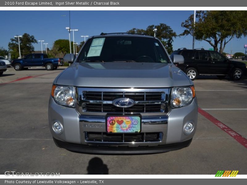 Ingot Silver Metallic / Charcoal Black 2010 Ford Escape Limited