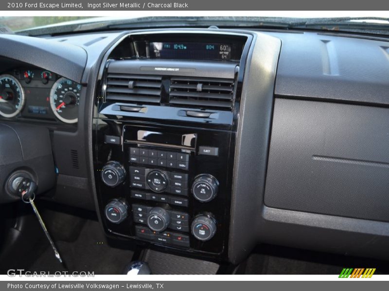 Ingot Silver Metallic / Charcoal Black 2010 Ford Escape Limited
