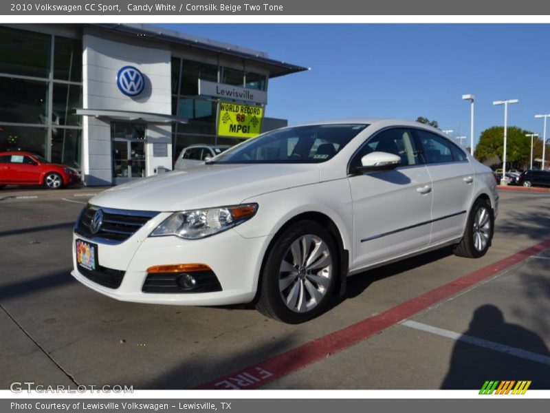 Candy White / Cornsilk Beige Two Tone 2010 Volkswagen CC Sport