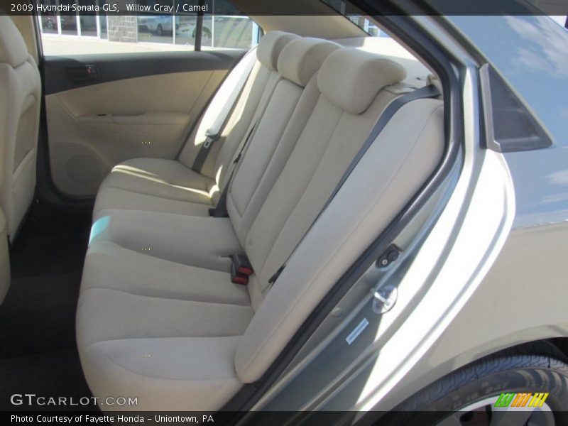 Willow Gray / Camel 2009 Hyundai Sonata GLS