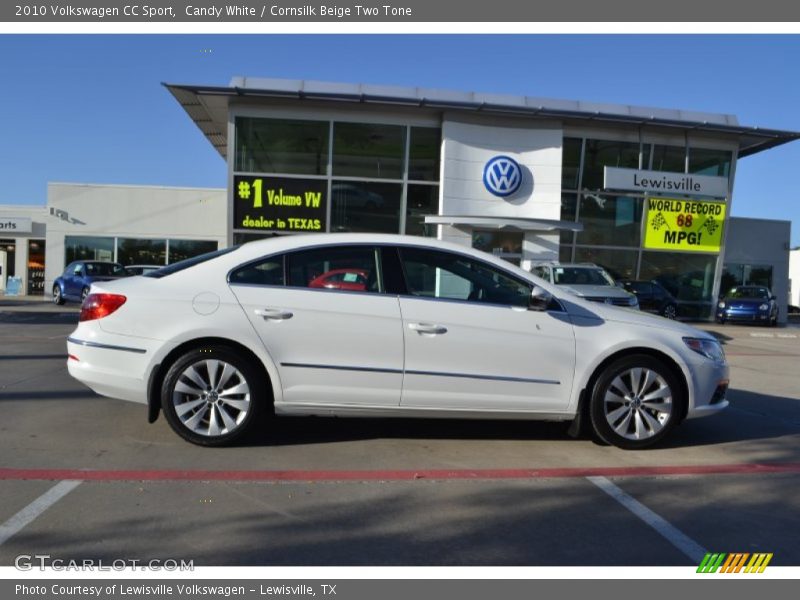 Candy White / Cornsilk Beige Two Tone 2010 Volkswagen CC Sport