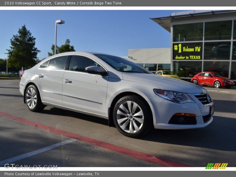 Candy White / Cornsilk Beige Two Tone 2010 Volkswagen CC Sport