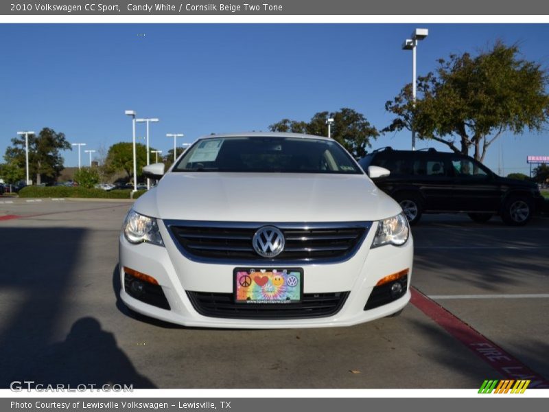 Candy White / Cornsilk Beige Two Tone 2010 Volkswagen CC Sport
