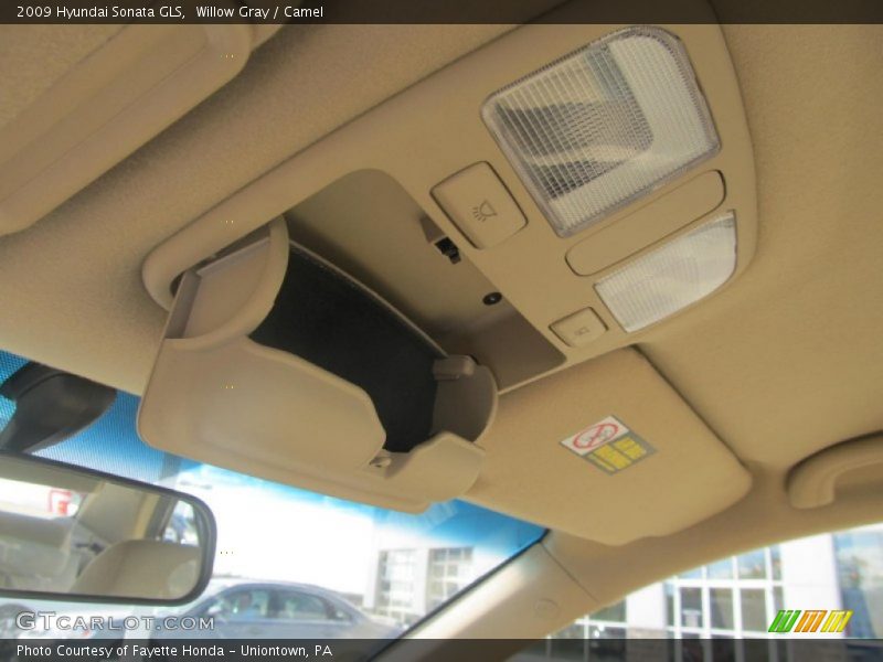 Willow Gray / Camel 2009 Hyundai Sonata GLS