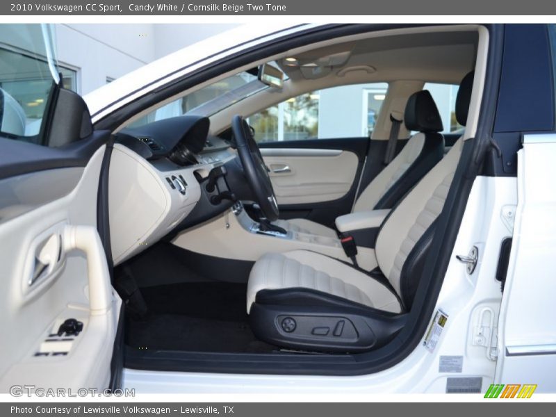 Candy White / Cornsilk Beige Two Tone 2010 Volkswagen CC Sport