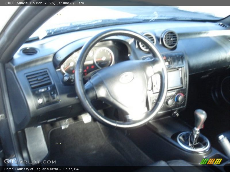 Jet Black / Black 2003 Hyundai Tiburon GT V6