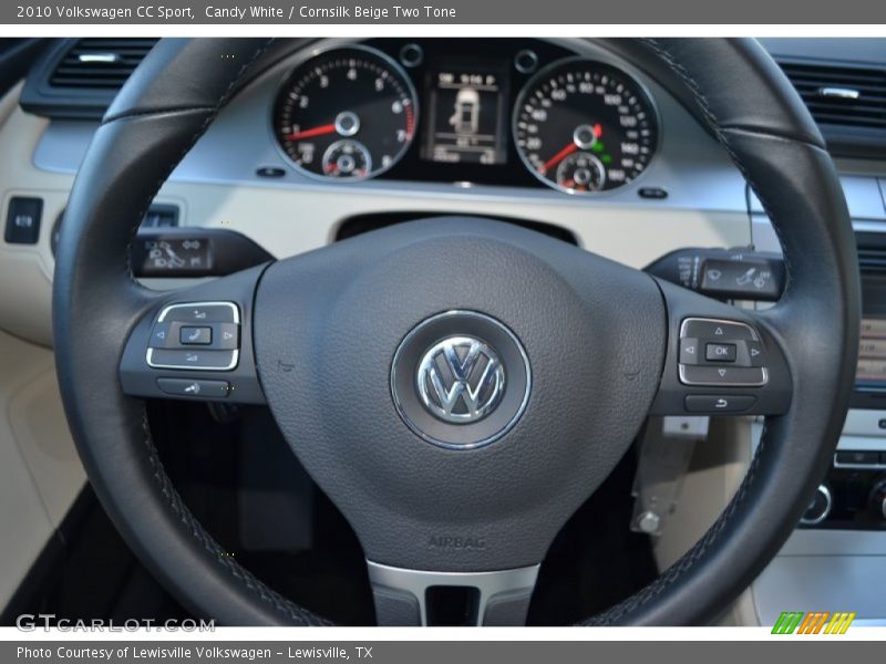 Candy White / Cornsilk Beige Two Tone 2010 Volkswagen CC Sport