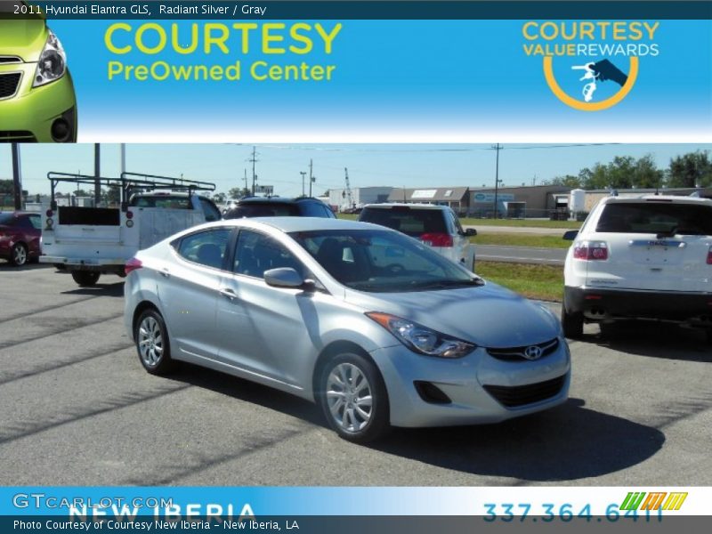 Radiant Silver / Gray 2011 Hyundai Elantra GLS
