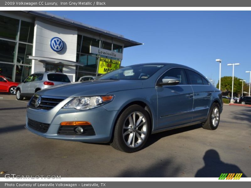 Iron Grey Metallic / Black 2009 Volkswagen CC Luxury