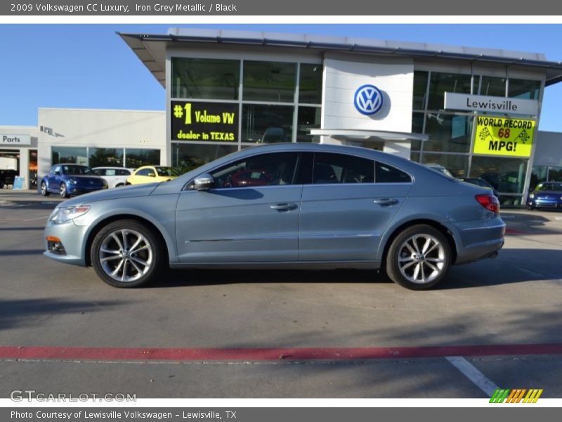 Iron Grey Metallic / Black 2009 Volkswagen CC Luxury