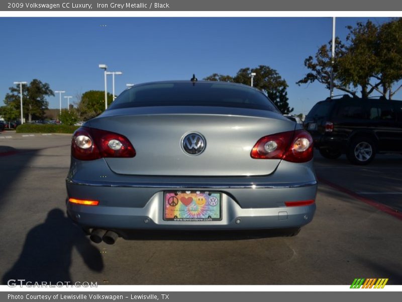 Iron Grey Metallic / Black 2009 Volkswagen CC Luxury