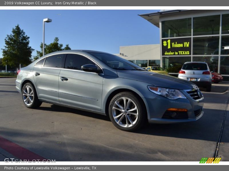 Iron Grey Metallic / Black 2009 Volkswagen CC Luxury