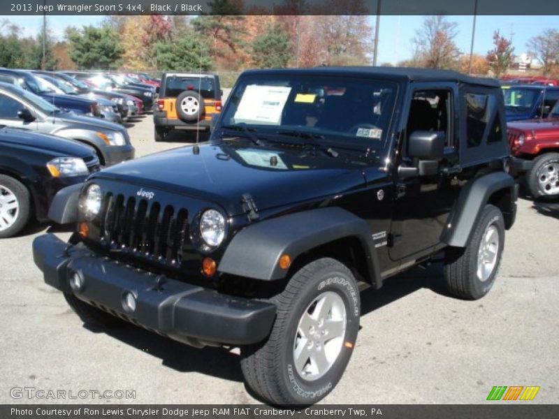 Black / Black 2013 Jeep Wrangler Sport S 4x4