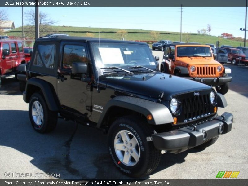 Black / Black 2013 Jeep Wrangler Sport S 4x4