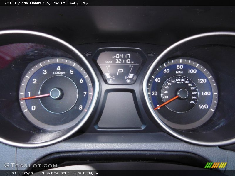 Radiant Silver / Gray 2011 Hyundai Elantra GLS