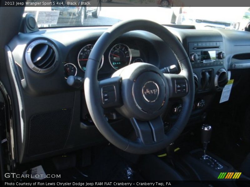 Black / Black 2013 Jeep Wrangler Sport S 4x4