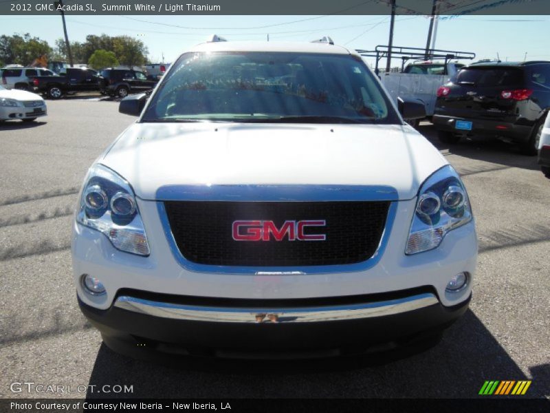 Summit White / Light Titanium 2012 GMC Acadia SL