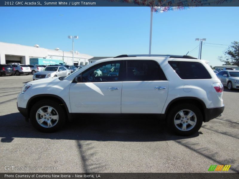 Summit White / Light Titanium 2012 GMC Acadia SL