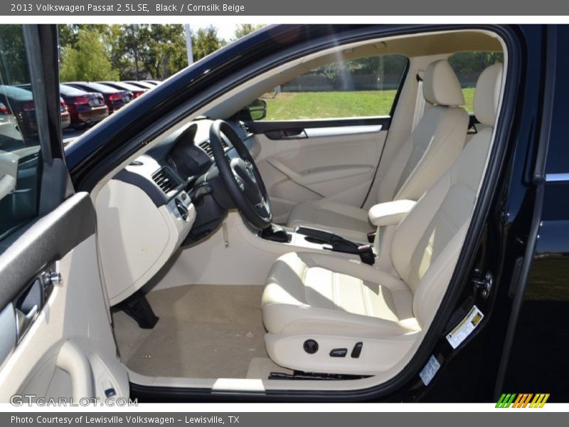 Black / Cornsilk Beige 2013 Volkswagen Passat 2.5L SE