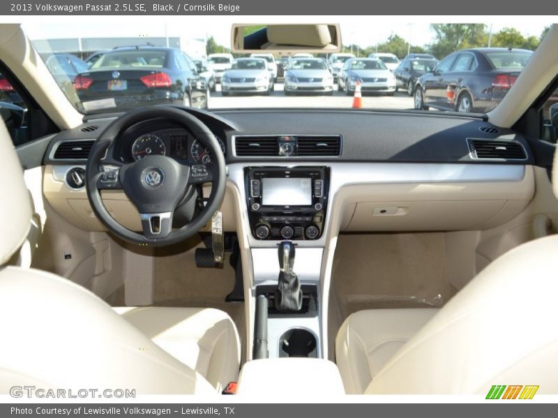 Black / Cornsilk Beige 2013 Volkswagen Passat 2.5L SE