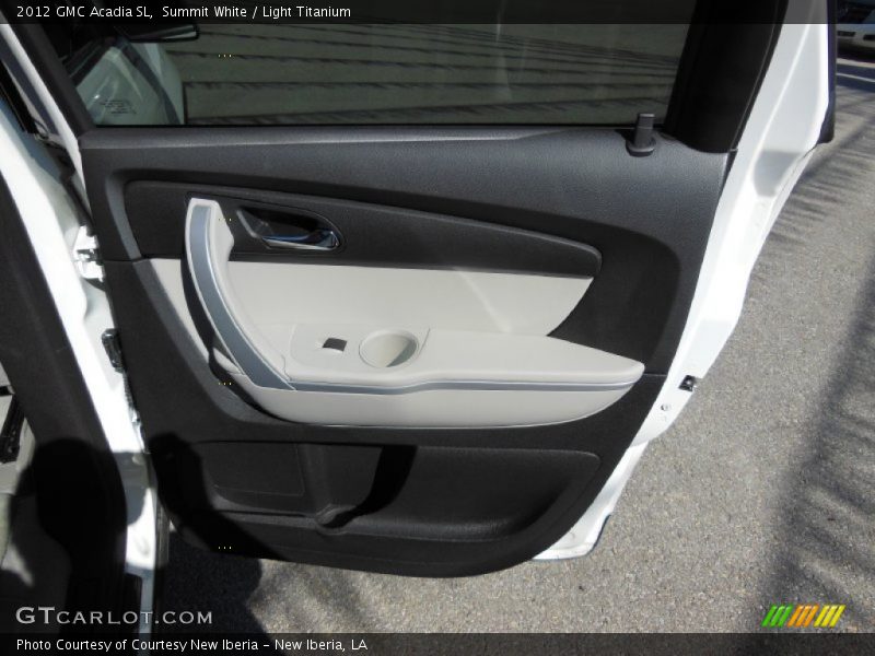 Summit White / Light Titanium 2012 GMC Acadia SL