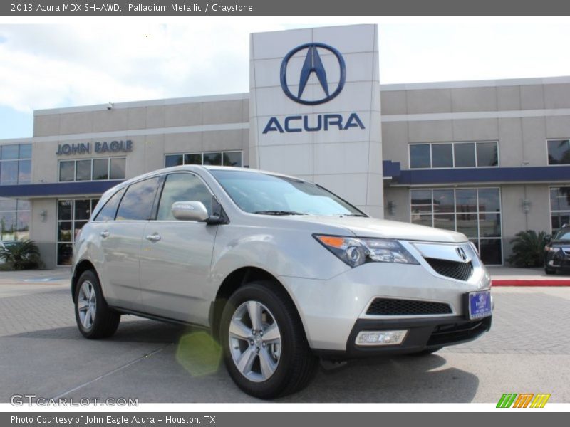 Palladium Metallic / Graystone 2013 Acura MDX SH-AWD