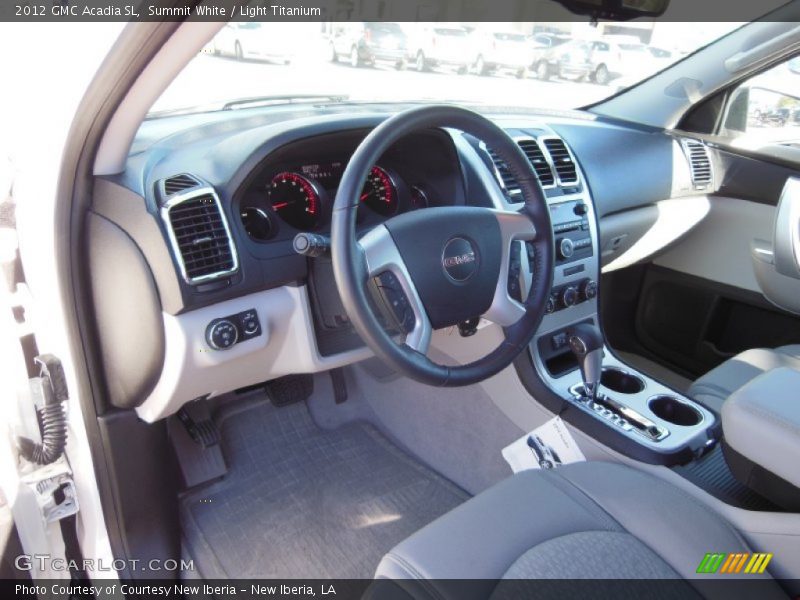 Summit White / Light Titanium 2012 GMC Acadia SL