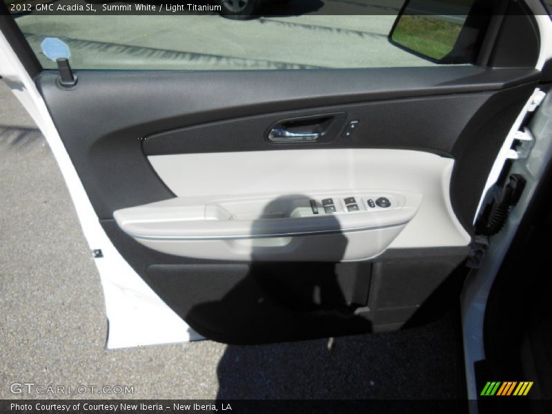 Summit White / Light Titanium 2012 GMC Acadia SL