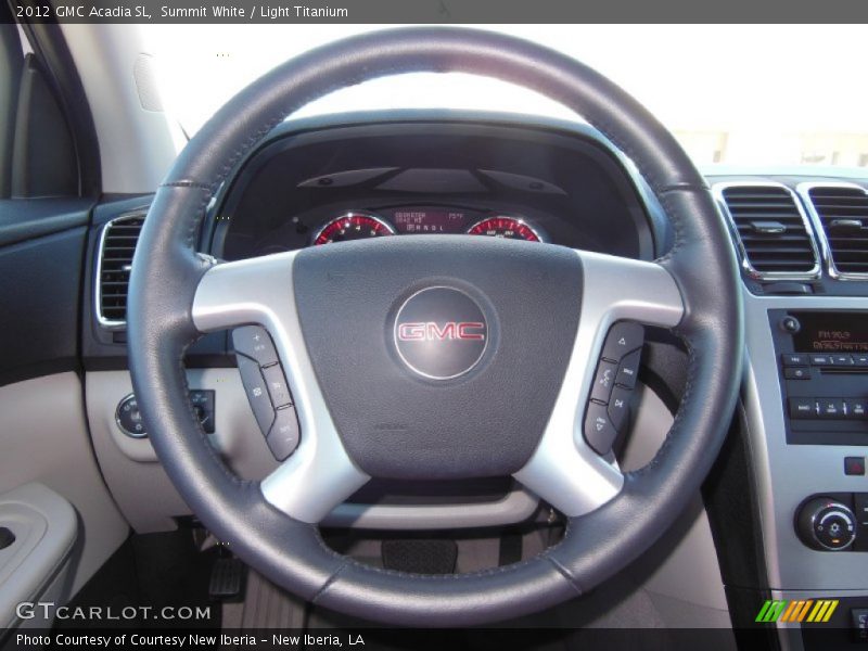 Summit White / Light Titanium 2012 GMC Acadia SL