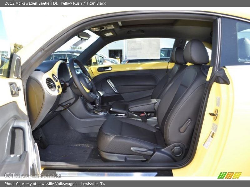 Yellow Rush / Titan Black 2013 Volkswagen Beetle TDI